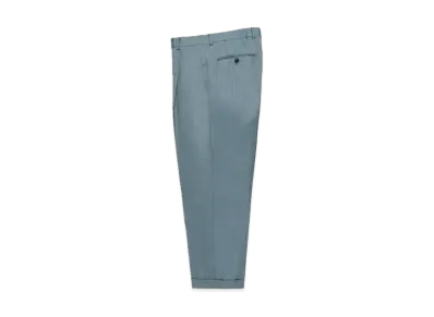 WACKO MARIA x Ermenegildo Zegna Pleated Trousers (Type-2) "Blue"