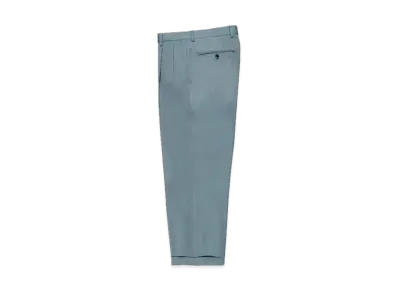 WACKO MARIA x Ermenegildo Zegna Pleated Trousers (Two Tuck) "Blue"