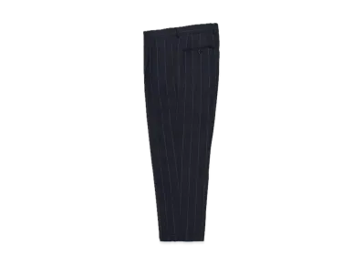 WACKO MARIA x Ermenegildo Zegna Striped Pleated Trousers (Type-2) "Navy"