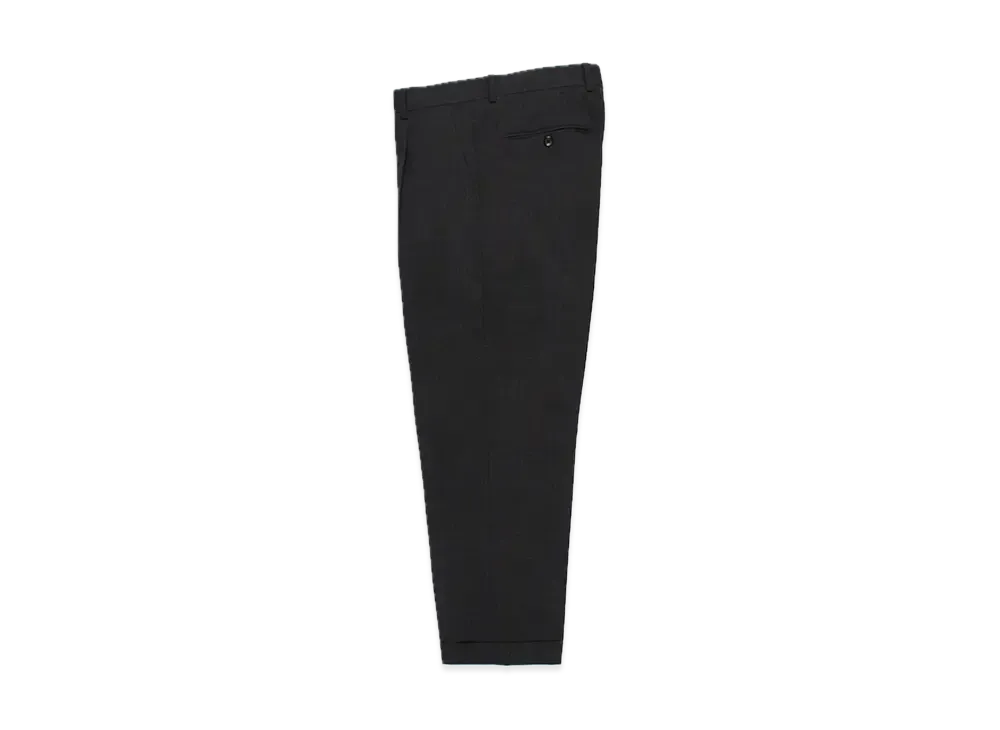 WACKO MARIA x Dormeuil Striped Pleated Trousers (Type-2) "Chrcoal"
