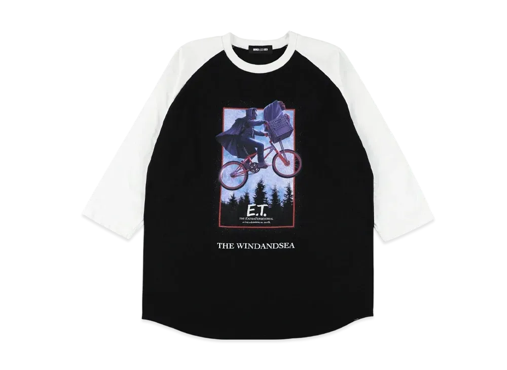 WIND AND SEA x E.T. Skyline Adventure Raglan L/S Tee "Black"