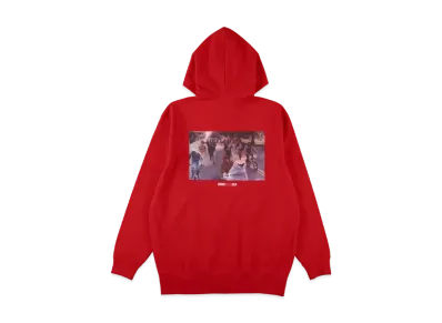 WIND AND SEA x E.T. Bmx Chase Zip Up Sweatshirt "Red"