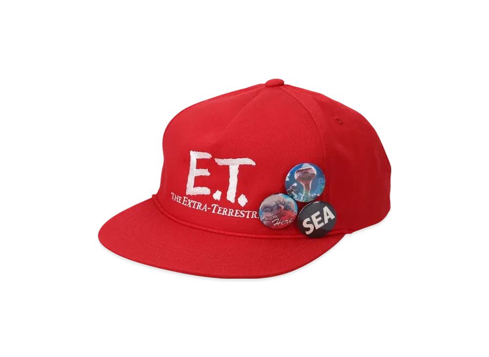 WIND AND SEA x E.T. Collector's Badge Cap "Red"