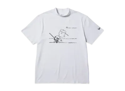 NEW ERA x PEANUTS Golf Short Sleeve Mid-neck T-shirt Charlie Brown "White"