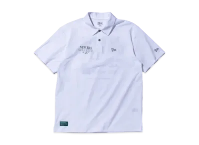NEW ERA Golf Short Sleeve Utility Polo Shirt New Era Golf Club "White"