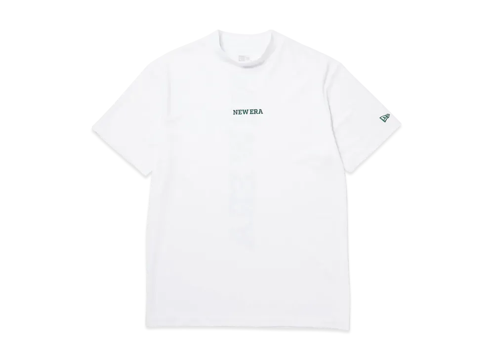 NEW ERA Golf Short Sleeve Mid-neck Kanoko T-shirt Vertical Logo "White"