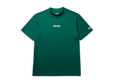 NEW ERA Golf Short Sleeve Mid-neck Kanoko T-shirt Vertical Logo "Emerald Green"
