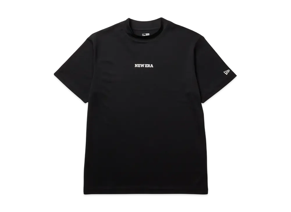 NEW ERA Golf Short Sleeve Mid-neck Kanoko T-shirt Vertical Logo "Black"