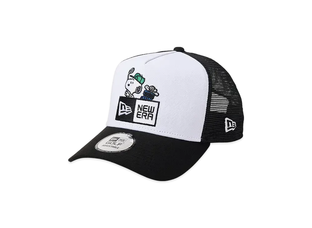NEW ERA Golf 9Forty A-Frame Tracker Box Logo "White/Black"