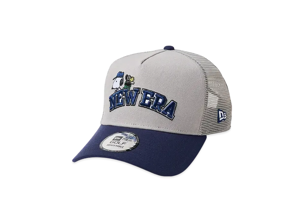 NEW ERA Golf 9Forty A-Frame Tracker Arch Logo "Gray/Light Navy"