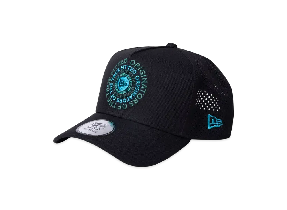 NEW ERA Golf 9Forty A-Frame Laser Perforated Circle OOTTF "Black"