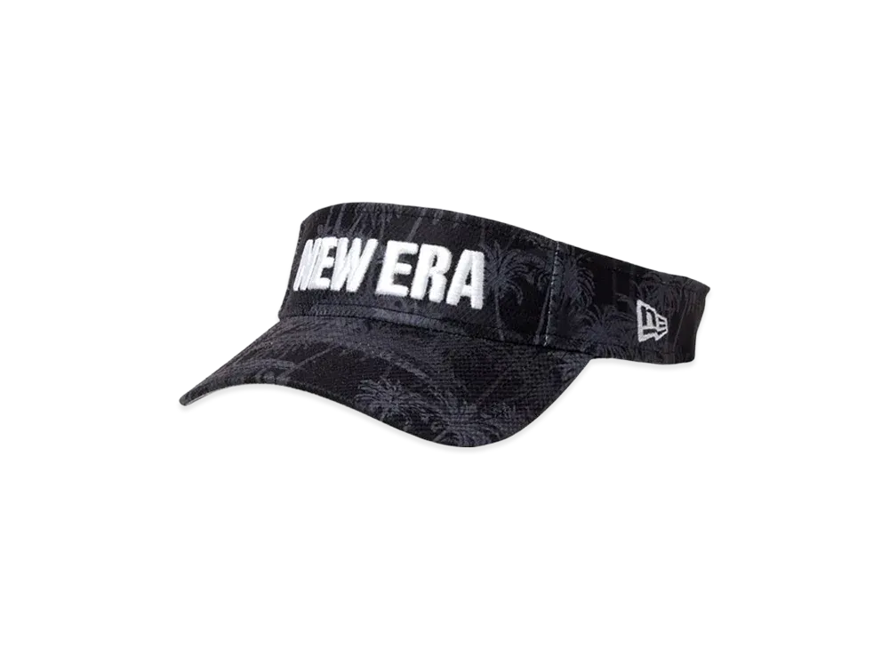 NEW ERA Golf Sun Visor Palm Tree Camo "Black Camo"
