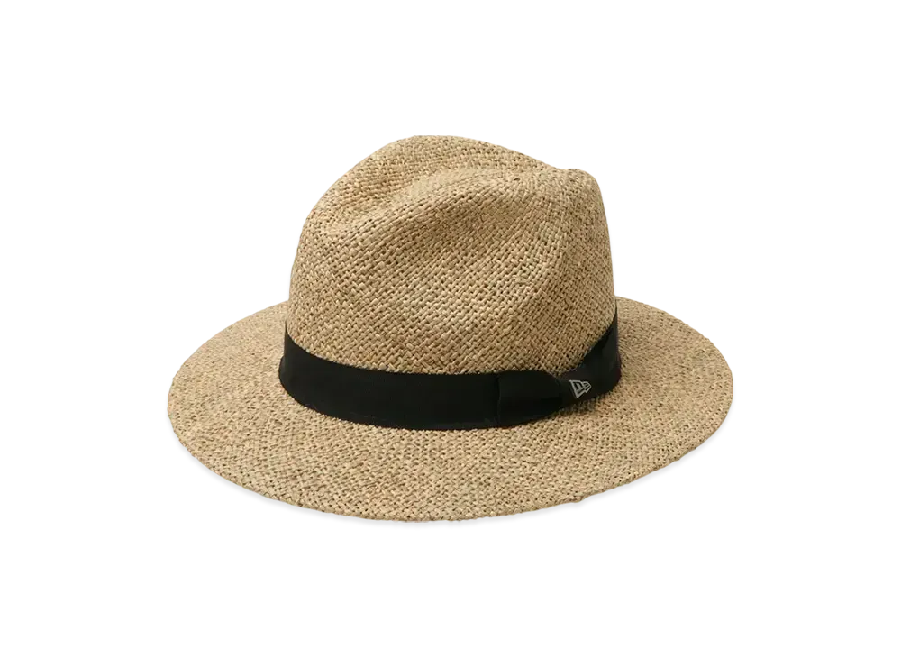 NEW ERA Golf Safari Hat Seagrass Grosgrain Band "Natural/Black"