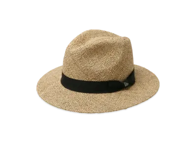 NEW ERA Golf Safari Hat Seagrass Grosgrain Band "Natural/Black"