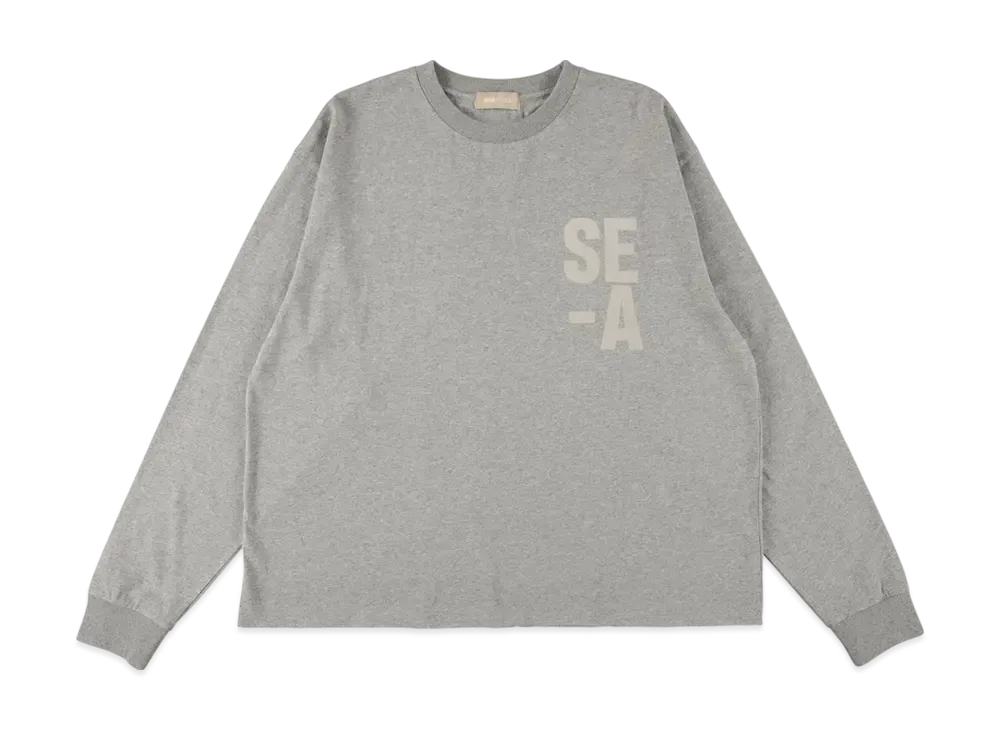 WIND AND SEA Hyphen Logo L/S Tee "Gray"