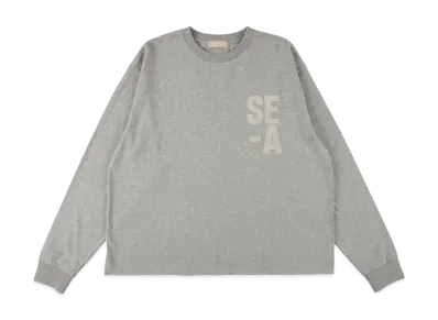 WIND AND SEA Hyphen Logo L/S Tee "Gray"