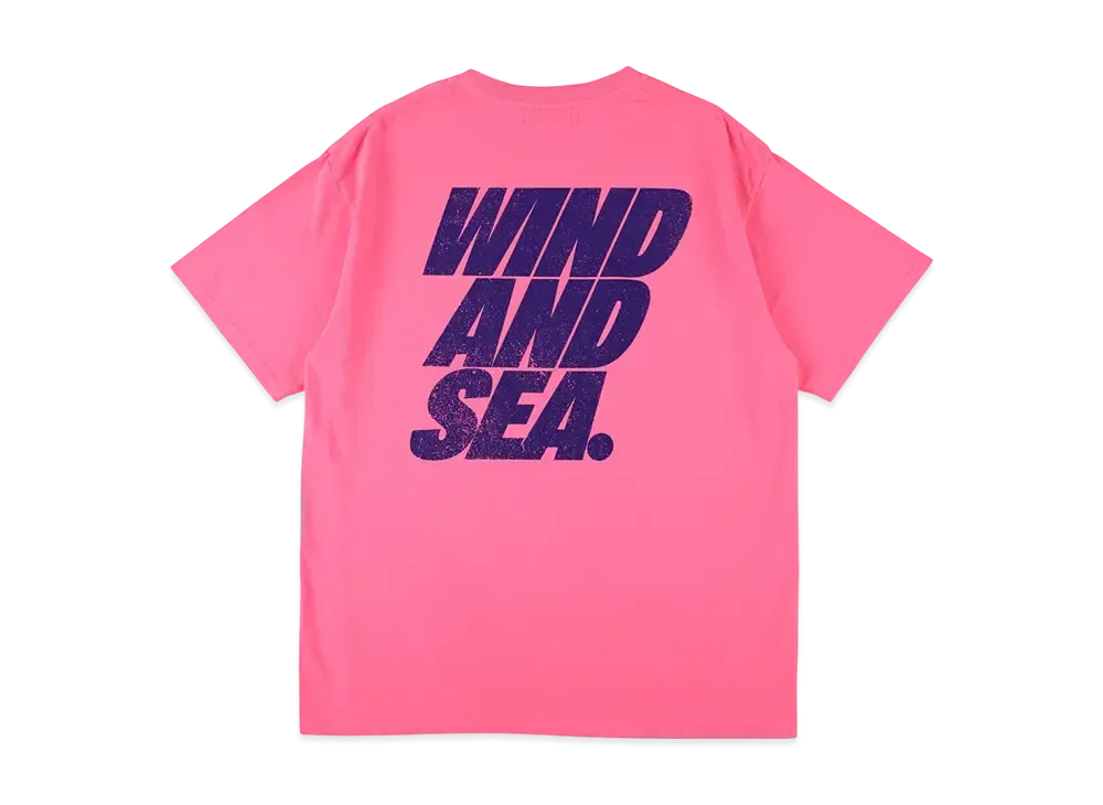 WIND AND SEA Back Logo S/S Tee "Pink"