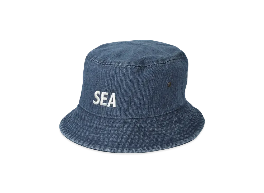 帽子 SNKRDUNK x WIND AND SEA Bucket Hat SNKR WIND AND SEA Denim Bucket Hat 