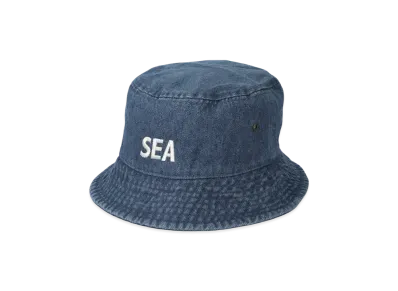 WIND AND SEA Denim Bucket Hat "Blue"