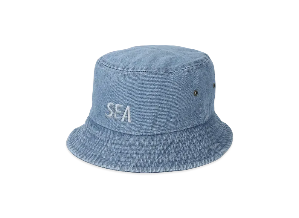 WIND AND SEA Denim Bucket Hat "LightBlue"