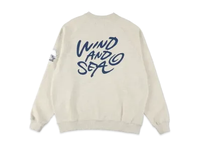 WIND AND SEA x LEEGET Crewneck Raglan Sweatshirt "Ivory"