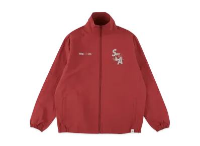 WIND AND SEA x LEEGET Nylon Track Jacket "Red"