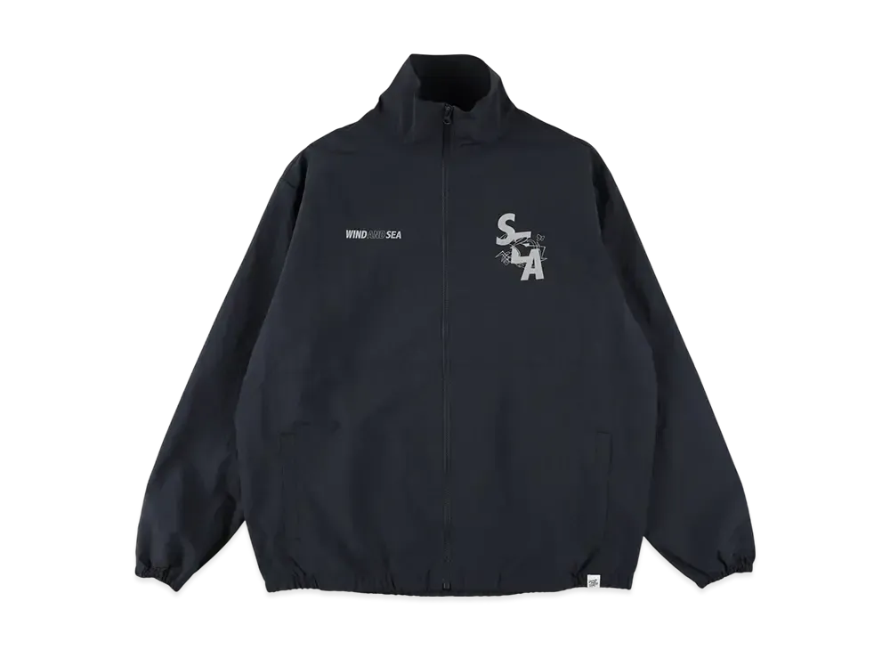 WIND AND SEA x LEEGET Nylon Track Jacket "Navy"