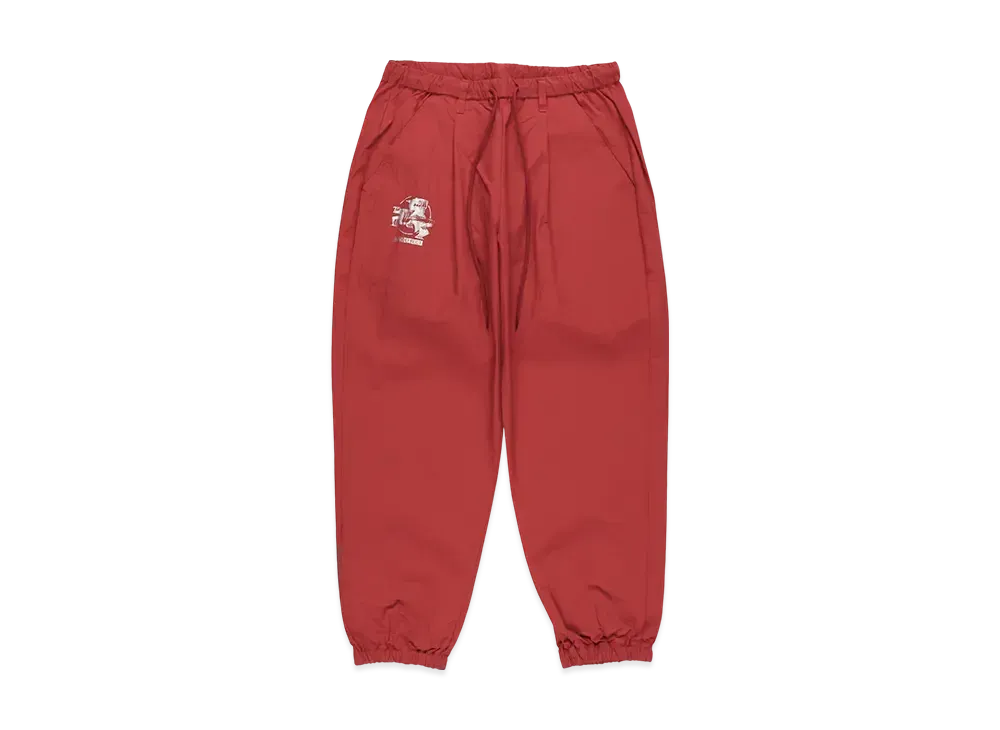 WIND AND SEA x LEEGET Nylon Track Pant "Red"