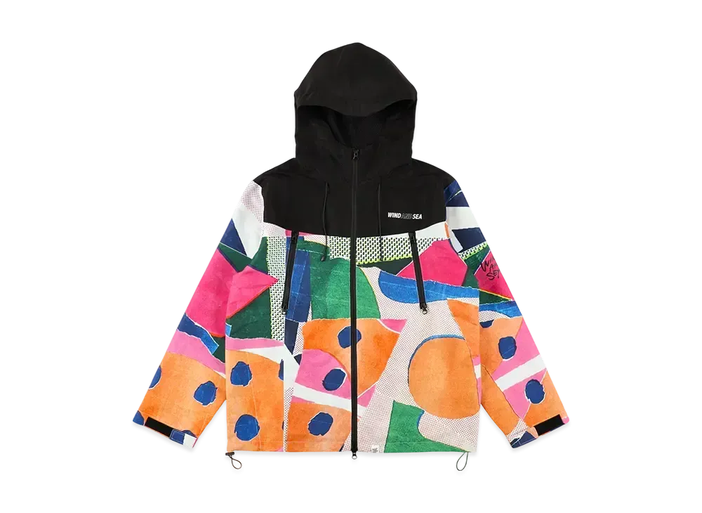 WIND AND SEA x LEEGET Pattern Hooded Jacket "Black"