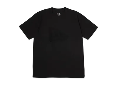 NEW ERA Short Sleeve Cotton T-Shirt Pile Logo Flag Logo Regular Fit "Black"
