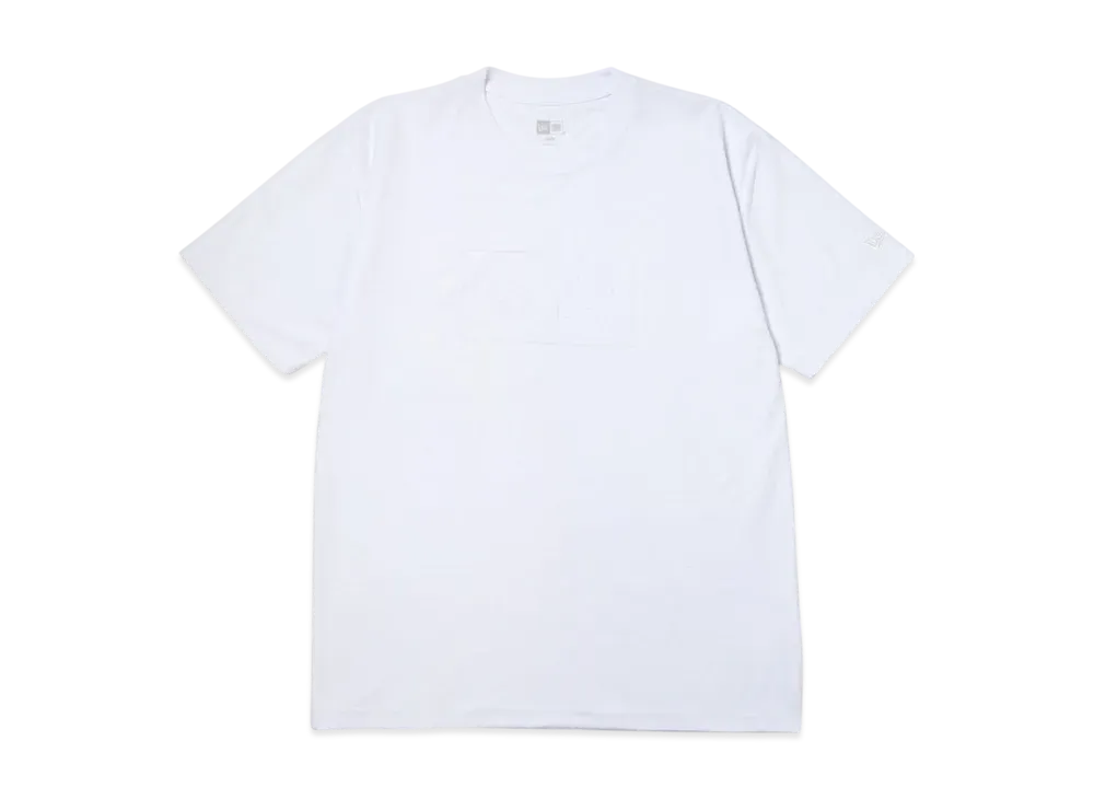 NEW ERA Short Sleeve Cotton T-Shirt Pile Logo Box Logo Regular Fit "White"