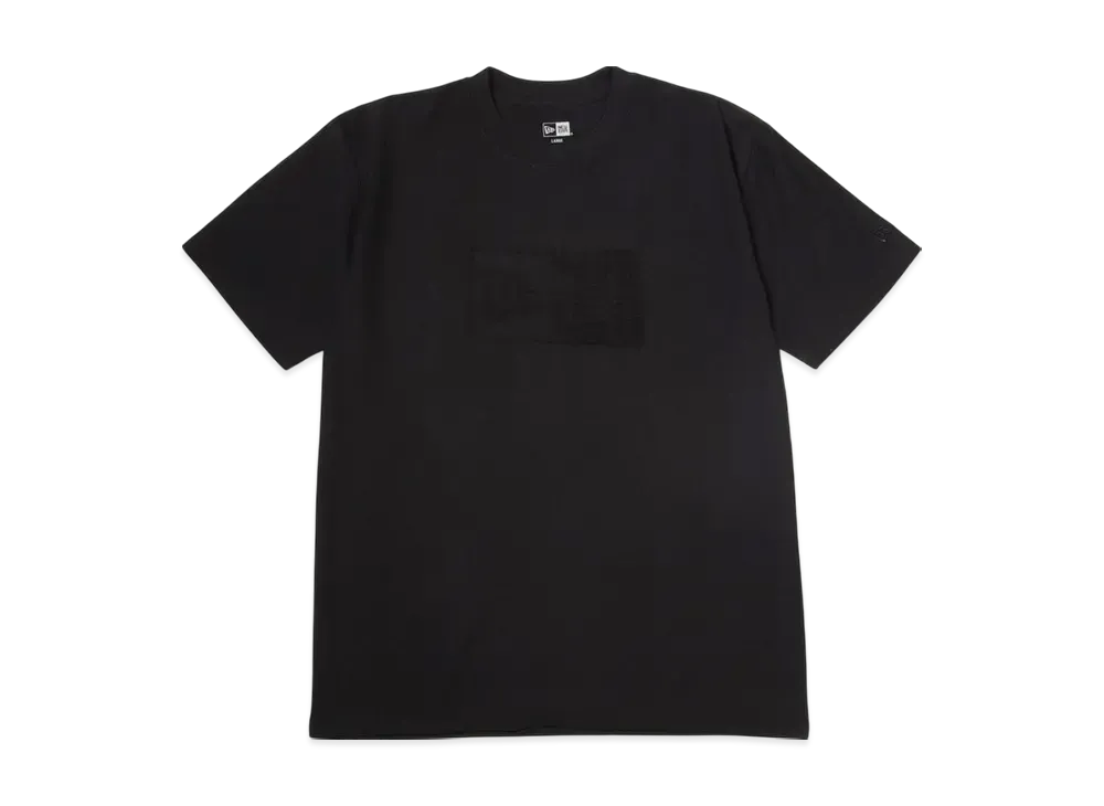 NEW ERA Short Sleeve Cotton T-Shirt Pile Logo Box Logo Regular Fit "Black"