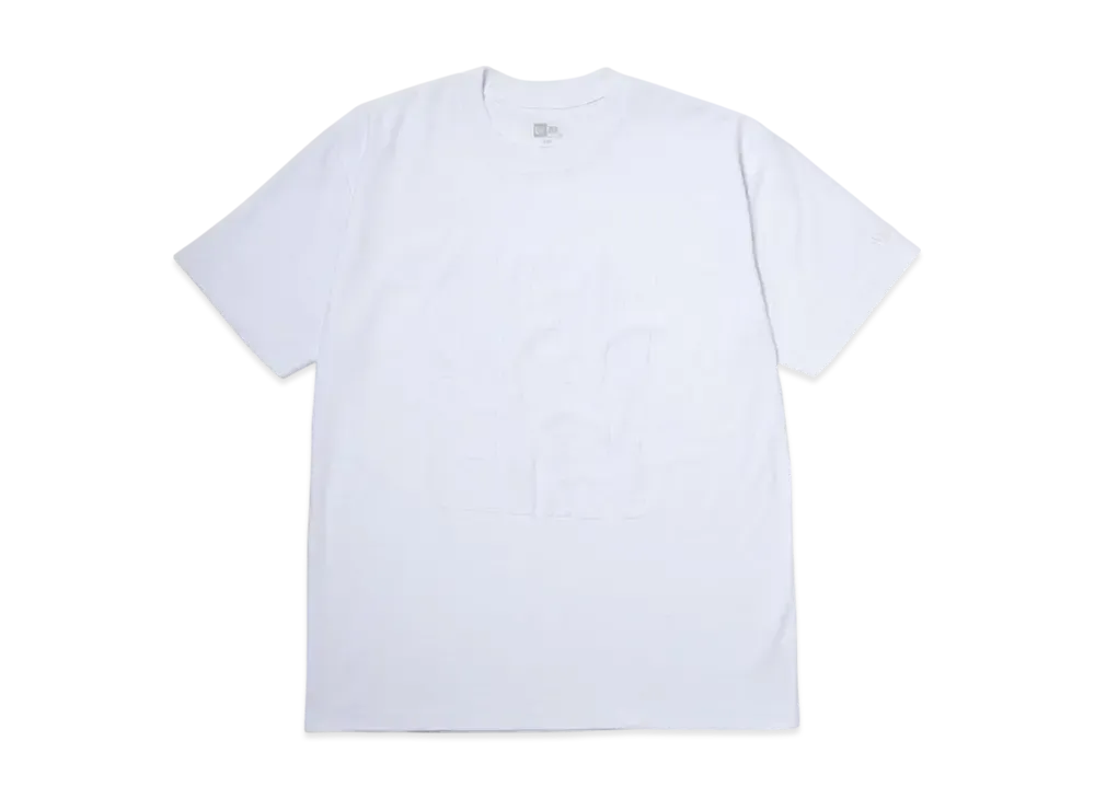 NEW ERA Short Sleeve Cotton T-Shirt Pile Logo Square New Era Regular Fit "White"