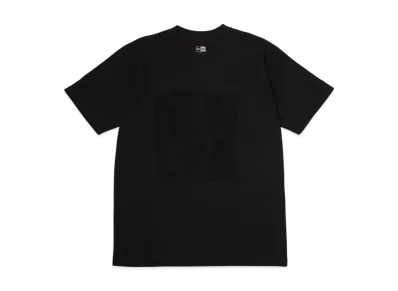 NEW ERA Short Sleeve Cotton T-Shirt Pile Logo Square New Era Regular Fit "Black"