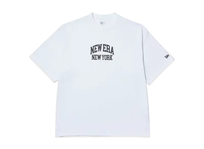 NEW ERA Short Sleeve Oversized Cotton T-shirt Classic College "White"