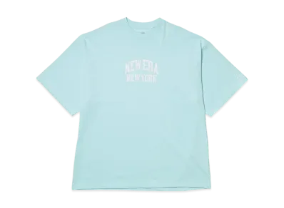 NEW ERA Short Sleeve Oversized Cotton T-shirt Classic College "Celesto Blue"