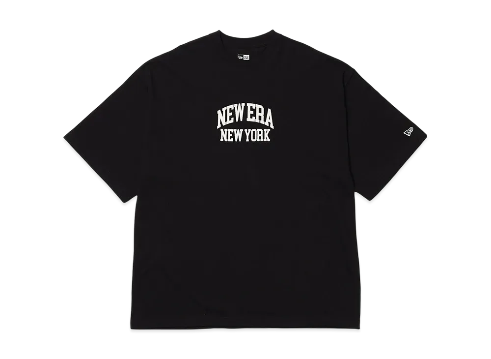 NEW ERA Short Sleeve Oversized Cotton T-shirt Classic College "Black"