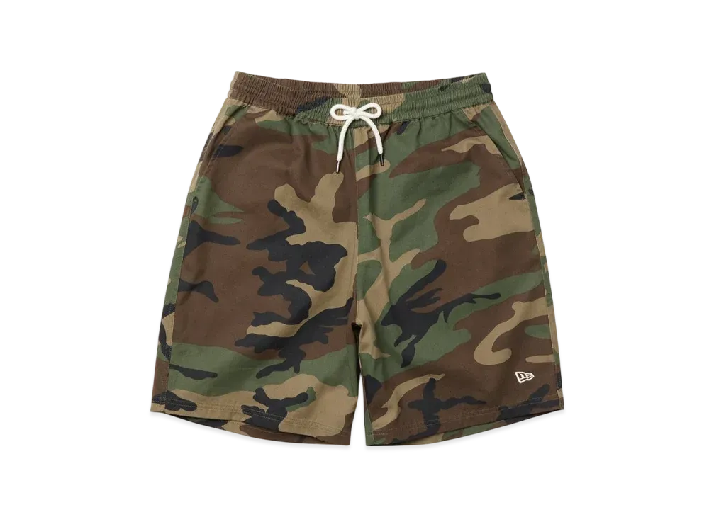 NEW ERA Woven Short Pants "Woodland Camo"