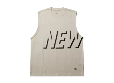 NEW ERA Performance Apparel Oversized Performance Tank Top Shadow Wordmark "Stone"