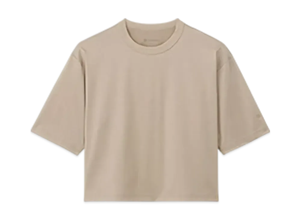 Goldwin Rio Optimum Plating Jersey Short T-Shirt (C3fit/Ladies) "Grayish Sand"