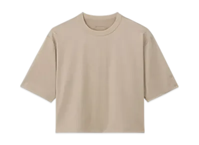 Goldwin Rio Optimum Plating Jersey Short T-Shirt (C3fit/Ladies) "Grayish Sand"