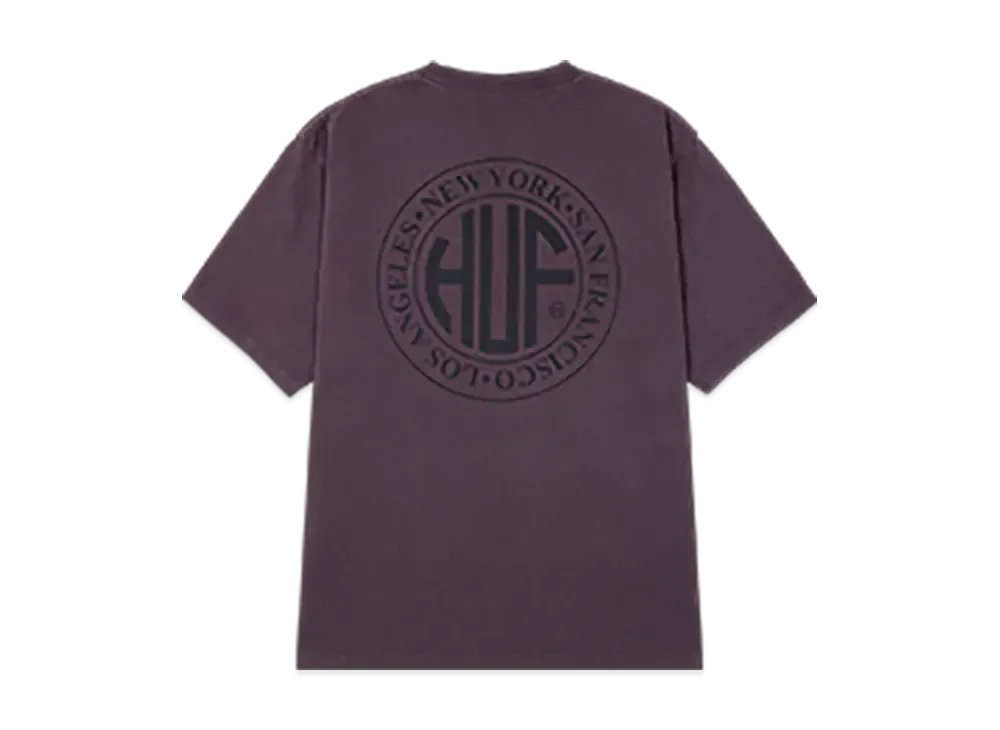 HUF Regional Washed T-Shirt "Dark Berry"
