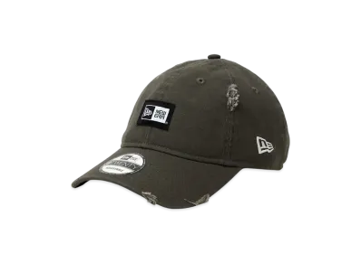 NEW ERA 9Twenty Washed Duck Box Logo Woven Patch "Moss"