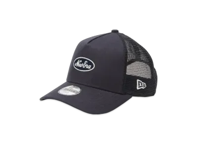 NEW ERA Youth 9Forty A-Frame Tracker Cotton Flax Oval Logo "Dark Navy"