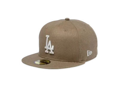 NEW ERA 59Fifty Cotton Flax Los Angeles Dodgers "Beige"