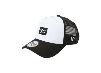 NEW ERA 9Forty A-Frame Tracker Woven Patch "White/Black"