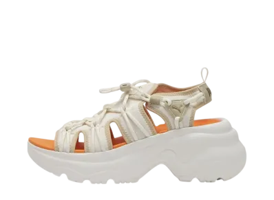 Puma Women's Cilia Wedge Sandal "Alpine Snow/Orange"