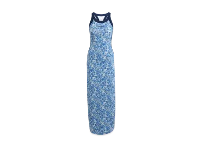 adidas x Liberty London Tonal Maxi Dress "Multicolor/Chalk White/Ambient Sky/Night Indigo"