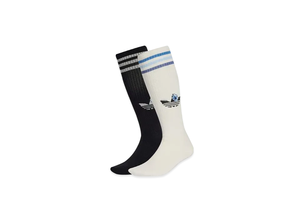 adidas x Liberty London Knee Socks 2 Pairs "Chalk White/Black"