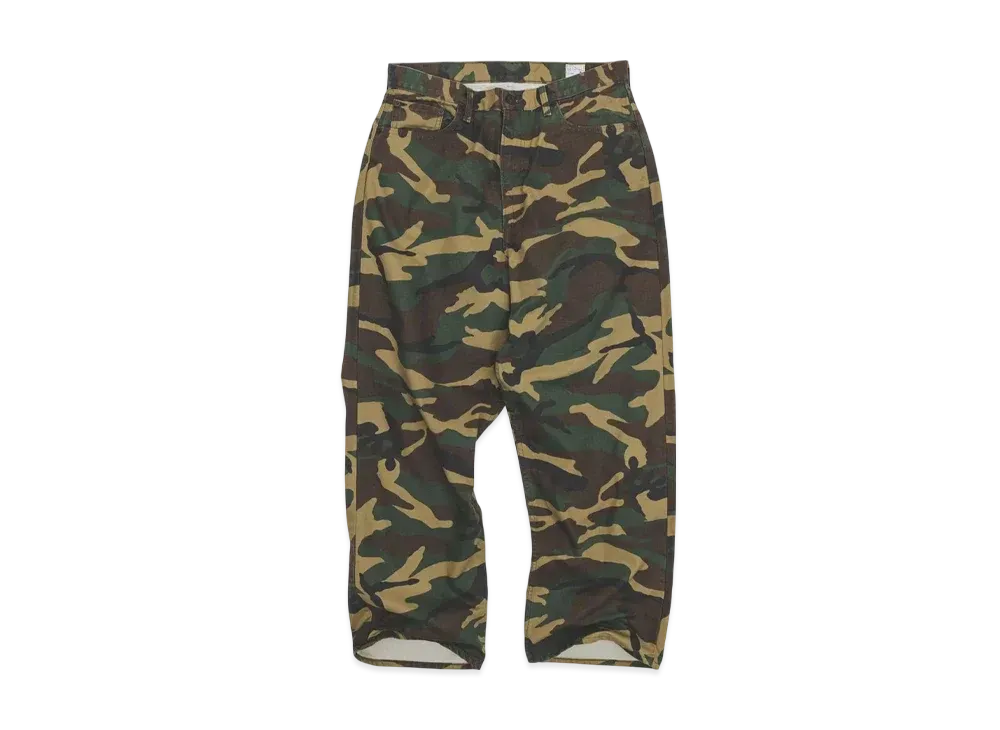 BEAMS x orSlow Woodland Camo Super Dad's Pants "Woodland Camo"